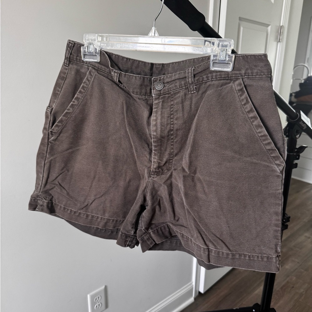 Patagonia Brown Flat Front Shorts Casual Style